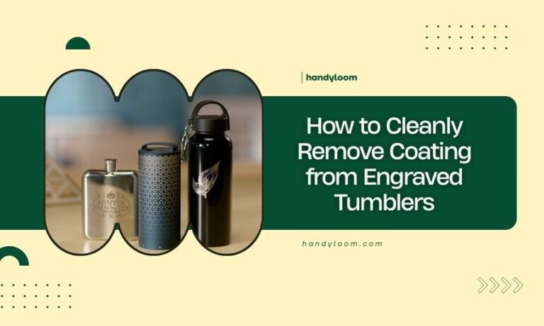 How to Cleanly Remove Coating from Engraved Tumblers