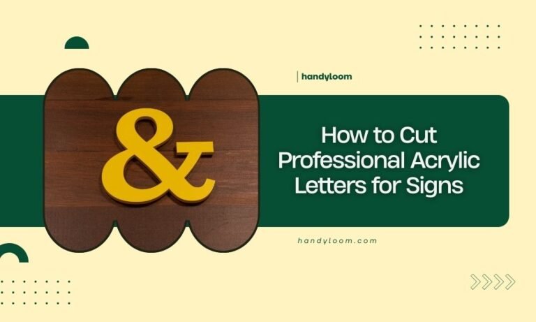 How to Cut Professional Acrylic Letters for Signs