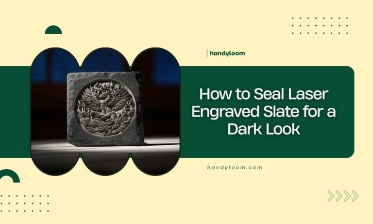 How to Seal Laser Engraved Slate for a Dark Look