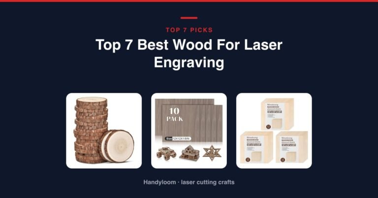 Basswood sheets, walnut plywood and a bark-edged wood round arranged as wood for laser engraving